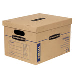 Bankers Box® Stor/File 4.125" x 9.25" Moving Box, White/Blue, 20/Carton (FEL7714210)