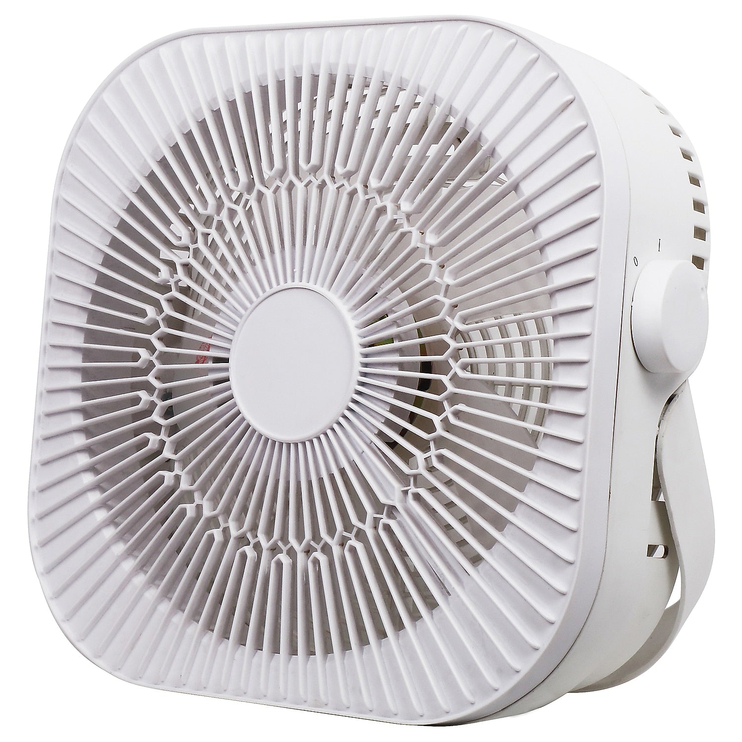 Optimus 12" 3-Speed Box Fan, White, (F-1023)