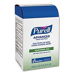 AbilityOne PURELL Gel Hand Sanitizer with Aloe, 1000 Ml Pouch, 8/Carton (NSN5223888)