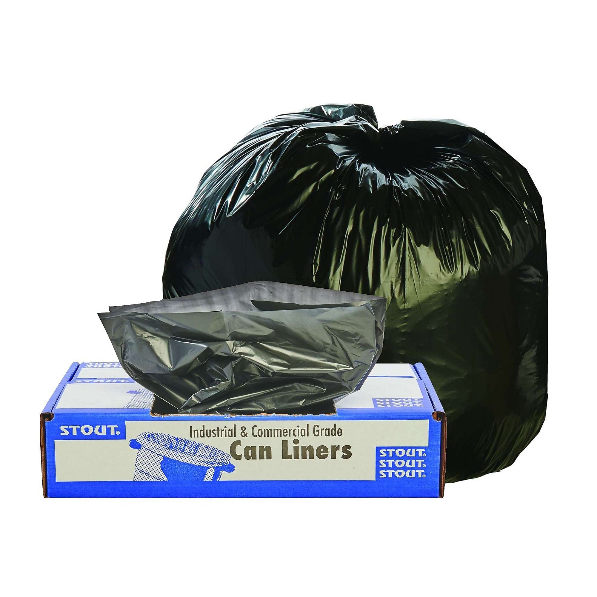 AbilityOne 33 X 40 BROWN/BLACK LLDPE TOTA