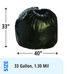 AbilityOne 33 X 40 BROWN/BLACK LLDPE TOTA