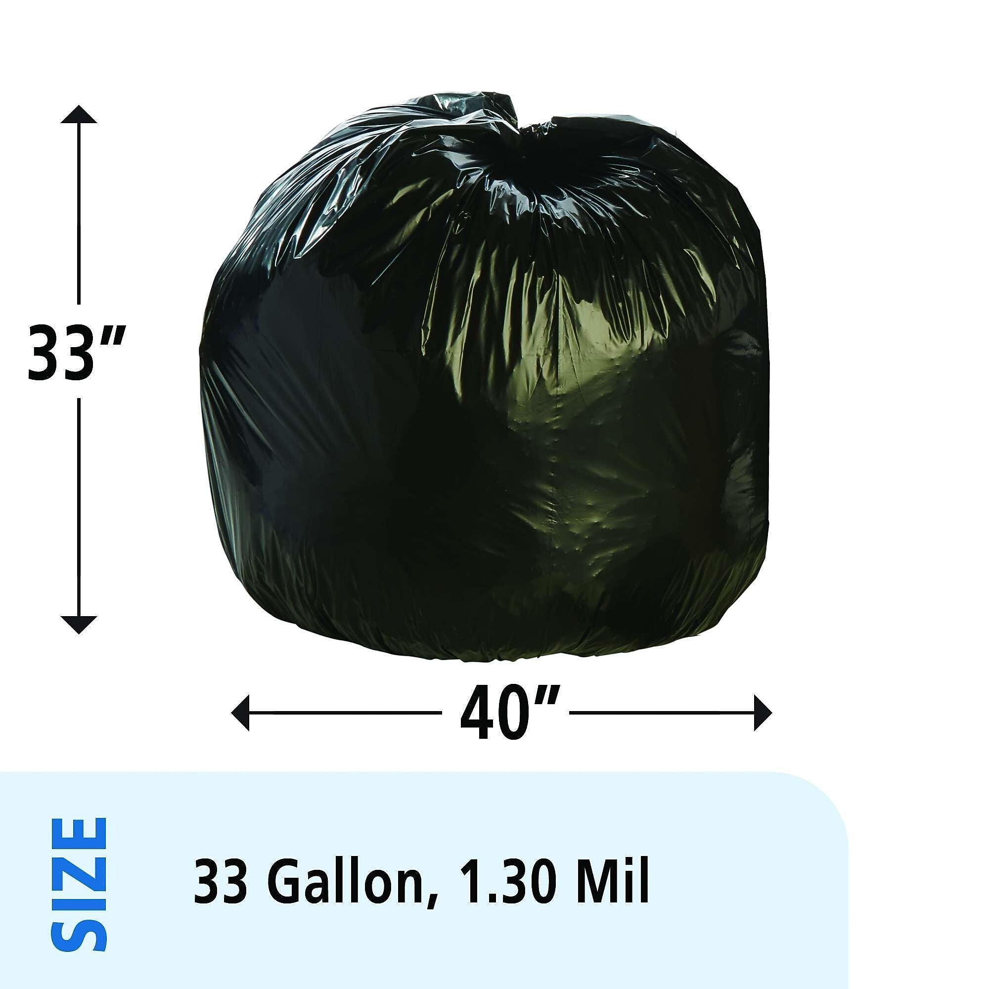 AbilityOne 33 X 40 BROWN/BLACK LLDPE TOTA