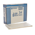 AbilityOne National Industries Plastic Bag, Heavy-Duty, 34 Gallon, Clear, 32" x 44", 125/Box