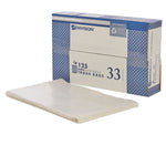 AbilityOne 33 Gallon Industrial Trash Bag, 33" x 39", Low Density, 0.7 mil, Clear, 125 Bags/Box (8105011839768)