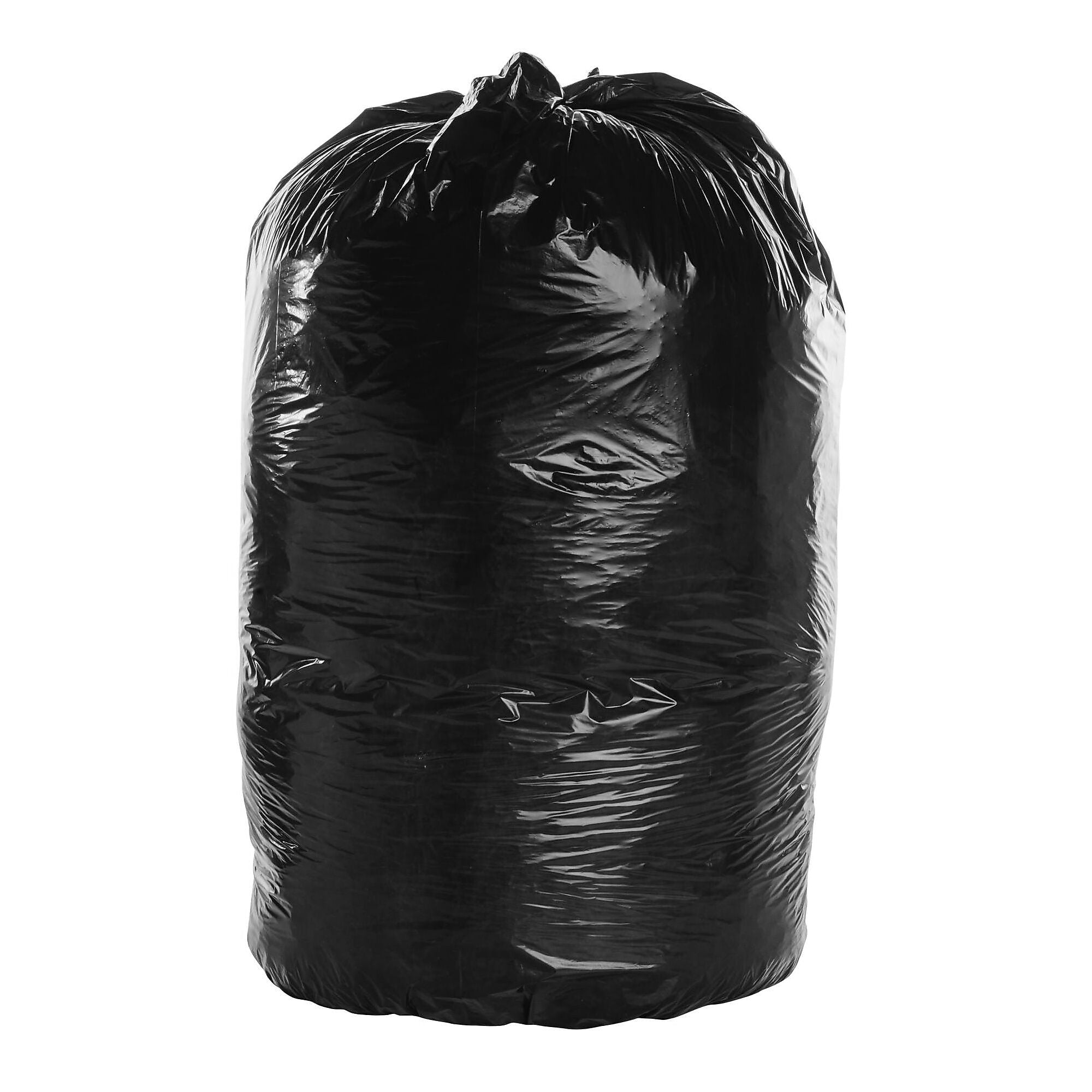AbilityOne 33 Gallon Industrial Trash Bag, 33" x 39", Low Density, 1.22 mil, Dark Brown, 125 Bags/Box (8105011839769)