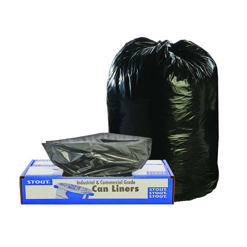 AbilityOne Envision TRC 55-60 Gallon Industrial Trash Bag, 38" x 60", Low Density, 1.5 mil, Black Brown, 100 Bags/Box (TRC3860)