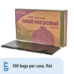AbilityOne Envision 65 Gallon Industrial Trash Bag, 50" x 51", Low Density, 1.5 mil, Brown/Black, 100 Bags/Box (8105013862428)