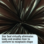 Stout Controlled Life Cycle 39 Gallon Industrial Trash Bag, 33" x 44", Low Density, 1.1 mil, Brown, 40 Bags/Box (STOG3344B11)