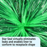 Envision Controlled Life Cycle 33 Gallon Industrial Trash Bag, 33" x 40", Low Density, Green, 40 Bags/Box, 2 Rolls