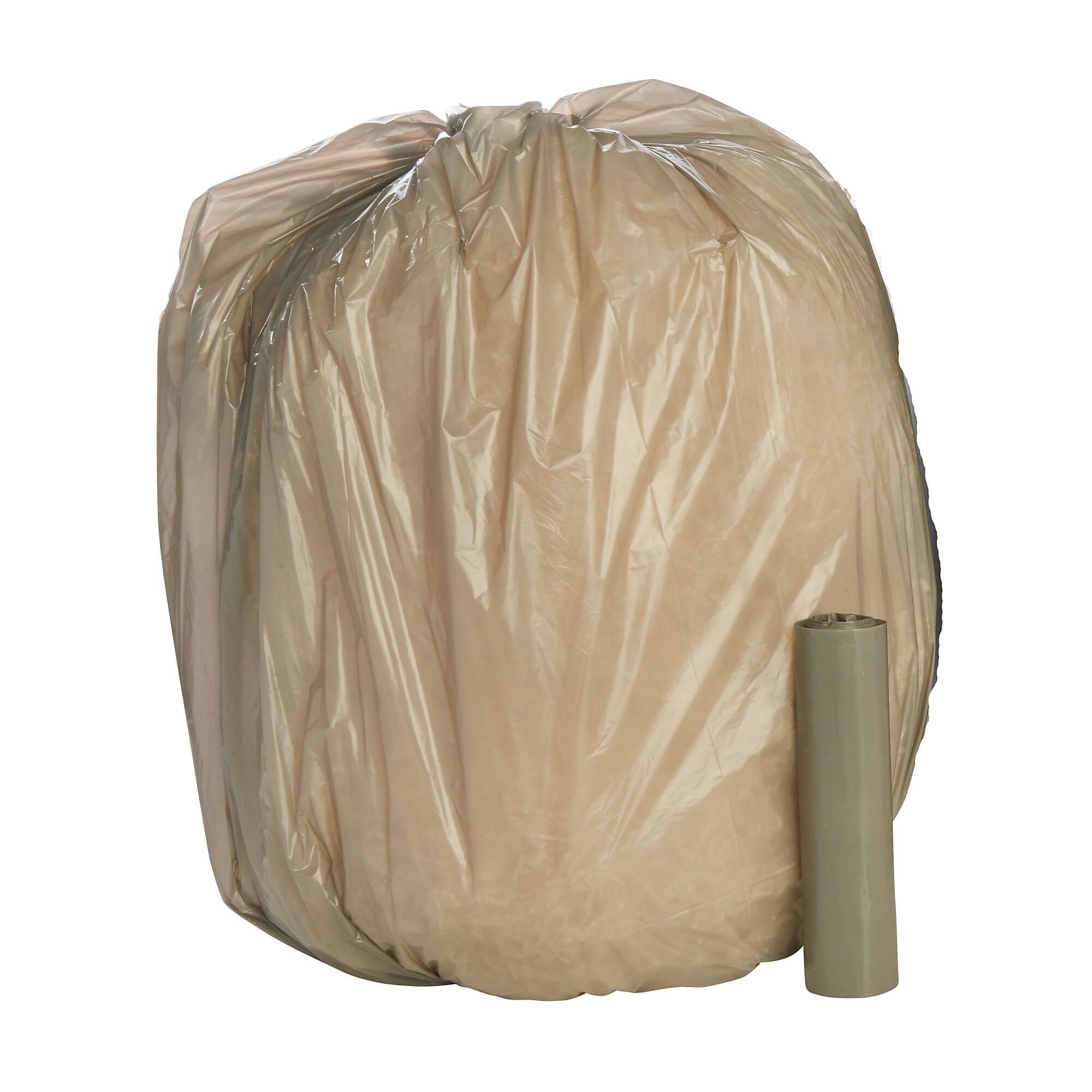 Envision LLDPE 60 Gallon Industrial Trash Bag, 58" x 38", Low Density, 1 mil, Gray, 100 Bags/Box, 10 Rolls (L385810K)