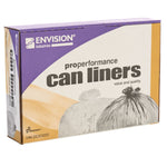 AbilityOne Natl Industries Coreless High-Density Can Liners, 30 Gallon,10 Microns, 30" x 37", Natural, 500/Carton (NIBH303710C)