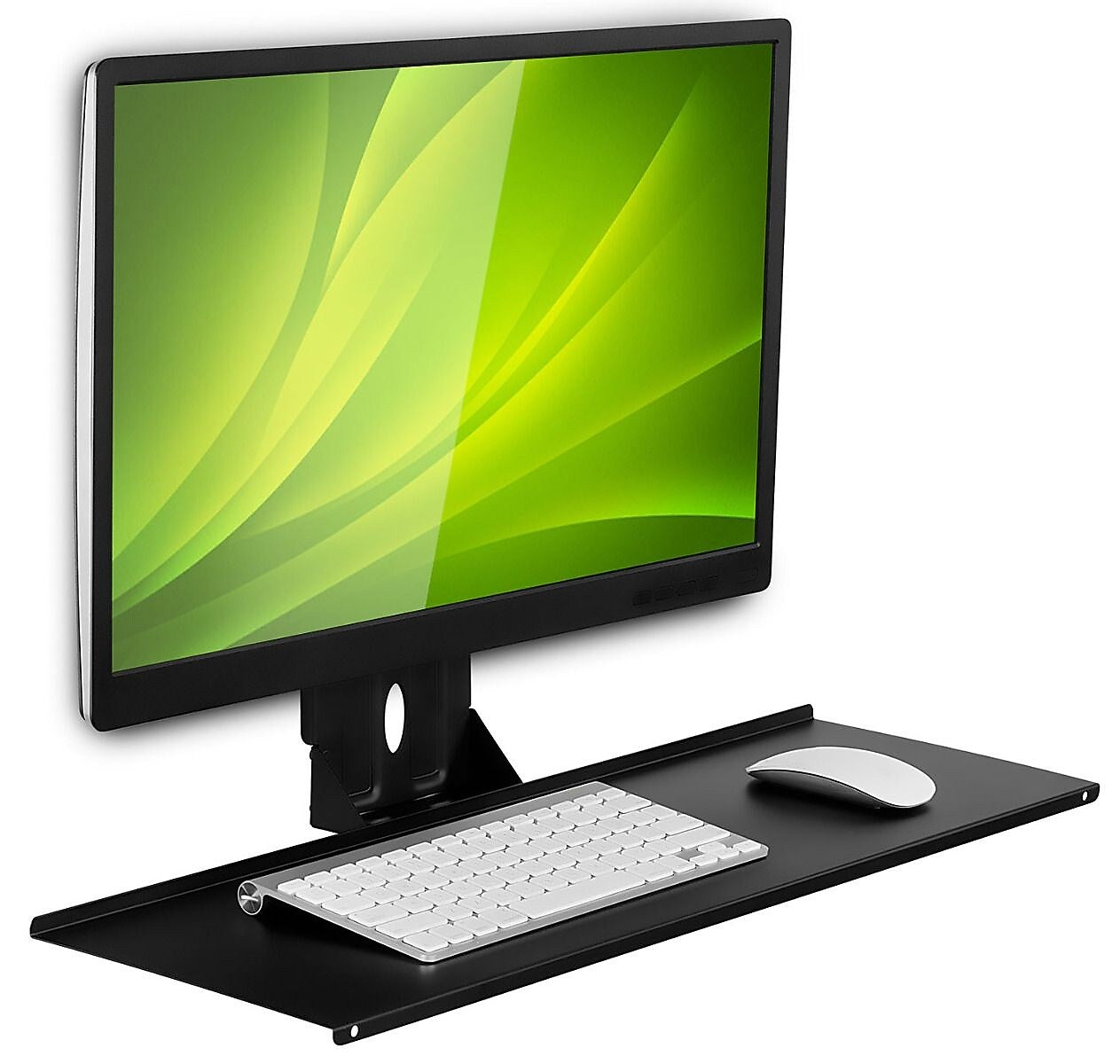 Mount-It! Monitor and Keyboard Wall Mount Bracket, Standing Workstation with Floating Keyboard, VESA Mount Required (MI-7917)