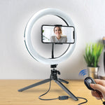 Bower 10" RGB Selfie Desktop Ring Light Studio Kit (WA-RGB10TT)