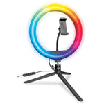 Bower 10" RGB Selfie Desktop Ring Light Studio Kit (WA-RGB10TT)