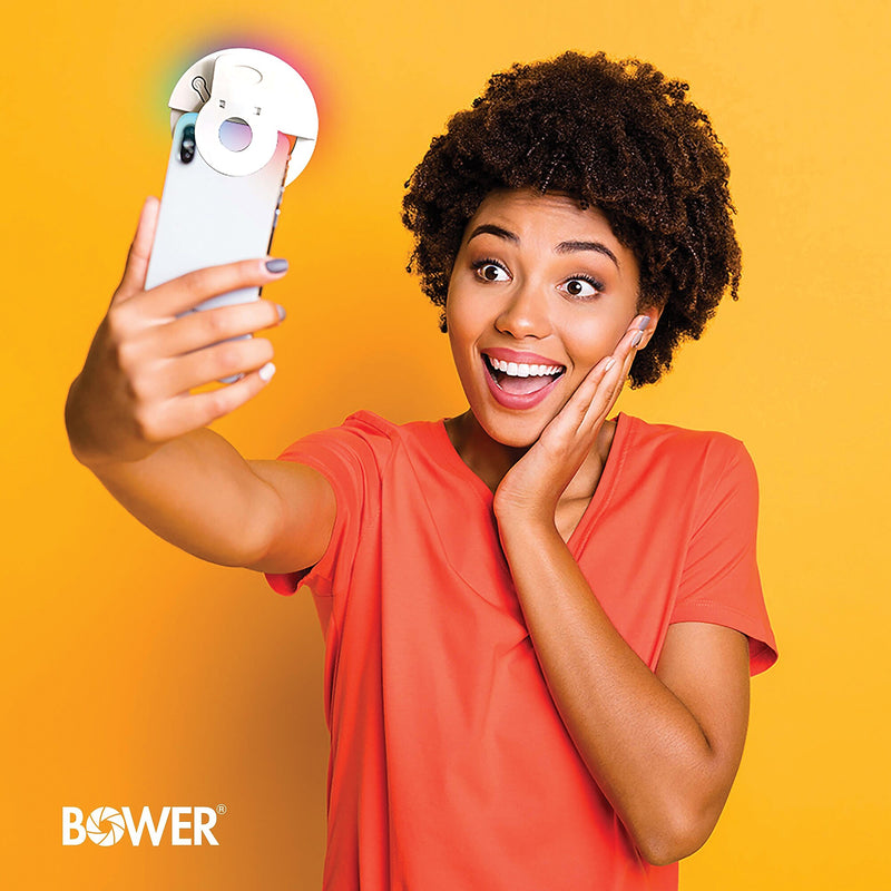 Bower RGB Clip-On Selfie LED Ring Light for Smartphones (WA-RGB250)