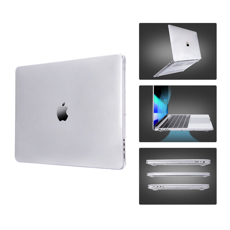 Techprotectus Laptop Case with Keyboard Cover and Screen Protector, Clear, Plastic (TP-CYCL-MP14ST)