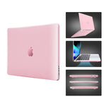 Techprotectus Laptop Case with Keyboard Cover and Screen Protector, Rose Quartz, Plastic (TP-RQ-K-MP14M1)