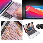 Techprotectus Laptop Case with Keyboard Cover and Screen Protector, Rose Quartz, Plastic (TP-RQ-K-MP14M1)