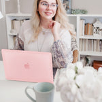 Techprotectus Laptop Case with Keyboard Cover and Screen Protector, Rose Quartz, Plastic (TP-RQ-K-MP14M1)