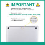 Techprotectus Laptop Case with Keyboard Cover and Screen Protector, Clear, Plastic (TP-CYCL-MP14ST)
