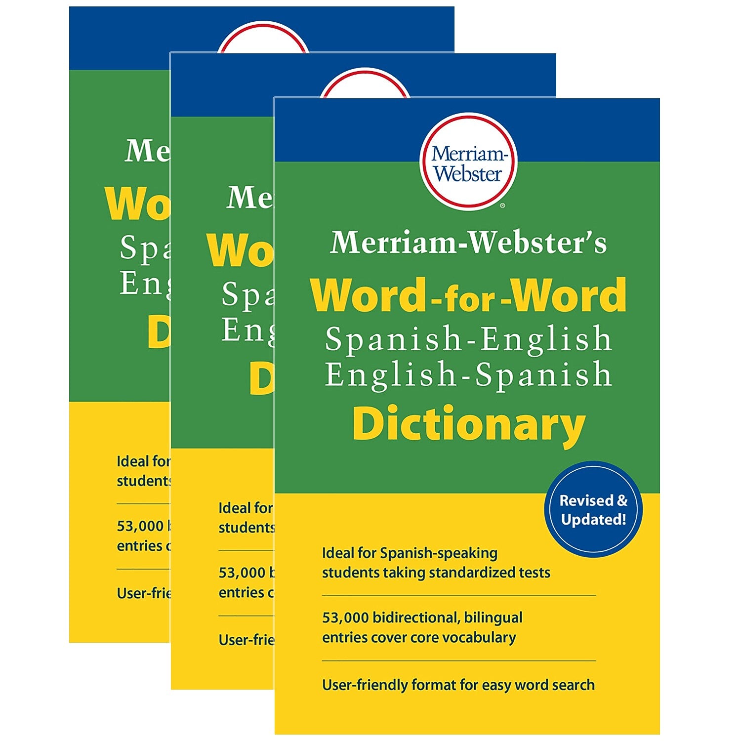 Merriam-Webster's Word-for-Word Spanish-English Dictionary, 3/Bundle