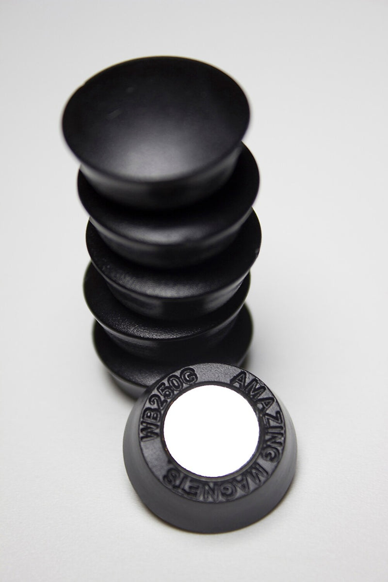 Ghent 6-Count Rare Earth Magnets, Black (HMYREMAG6)