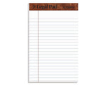 TOPS Legal Junior Notepads, 5" x 8", Narrow Ruled, White, 50 Sheets/Pad, 12 Pads/Pack (TOP 7500)
