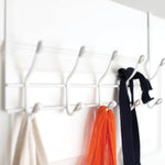 Better Houseware 2-Tier Over-Door Hook Rack, White (1961)