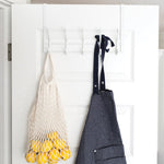 Better Houseware 2-Tier Over-Door Hook Rack, White (1961)