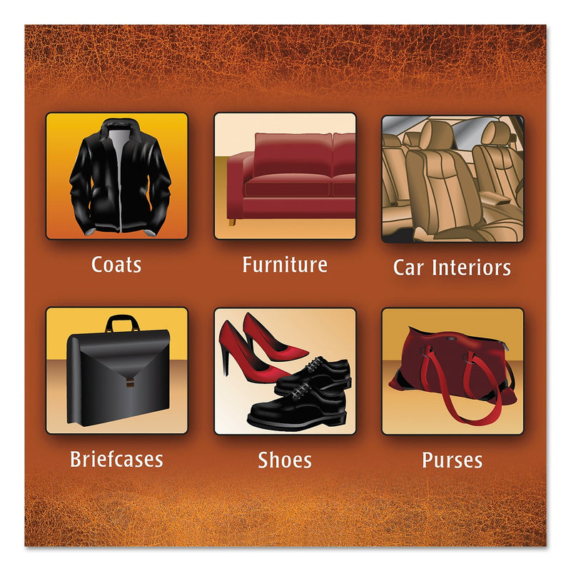 WEIMAN Leather Wipes, 30 Wipes/Canister, 4 Canisters/Carton (WMN91CT)