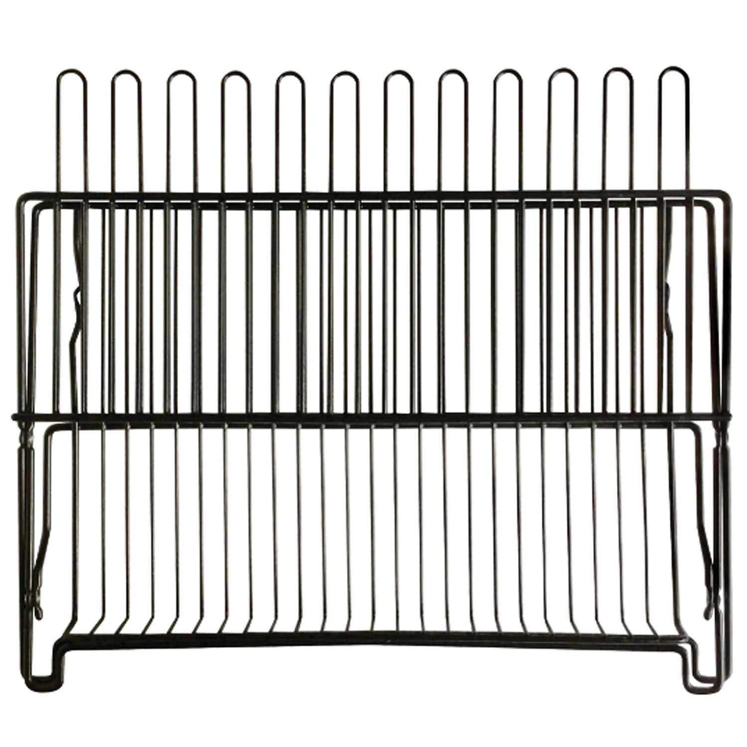 Better Houseware Coated-Steel Folding Dish Rack, Black (BTH1489E)