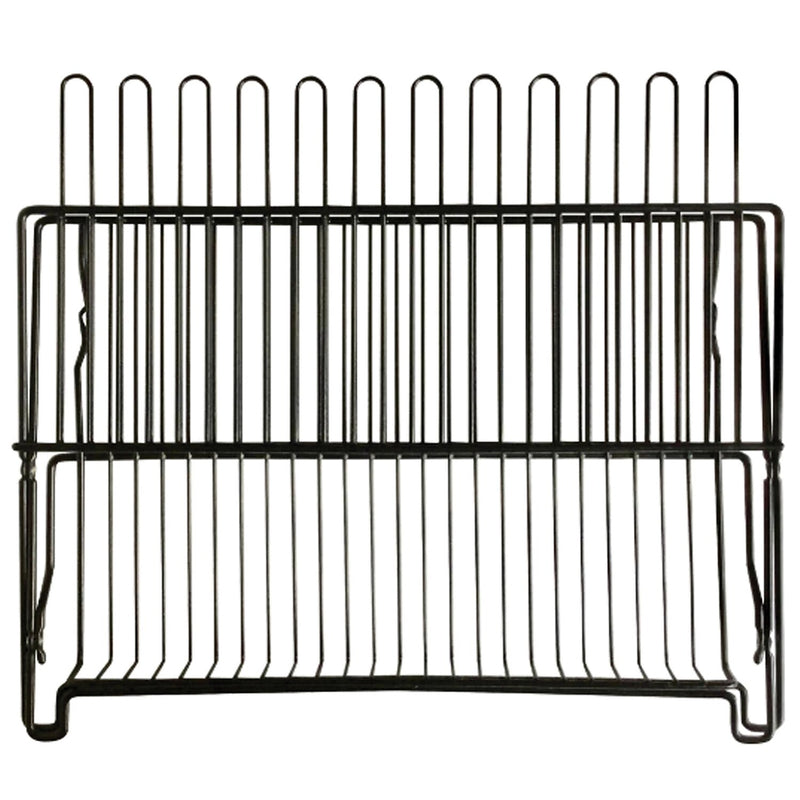 Better Houseware Coated-Steel Folding Dish Rack, Black (BTH1489E)