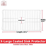 Better Houseware Coated-Steel Extra-Large Sink Protector, White (BTH1424W)