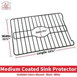 Better Houseware Coated-Stel Medium Sink Protector, Black (1486/E)
