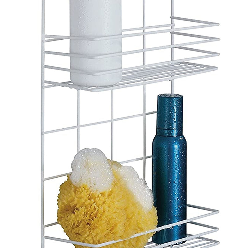 Better Houseware Coated-Steel Shower Caddy, White, (888/W)