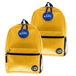 Bazic Basic Laptop Backpack, Medium, Mustard, 2/Pack (BAZ1042-2)