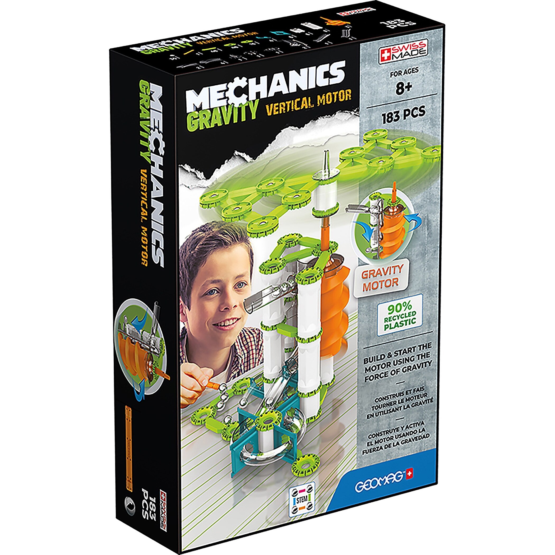 Geomag Mechanics Gravity Building Sets, 183 Pieces/Pack (GMW764)