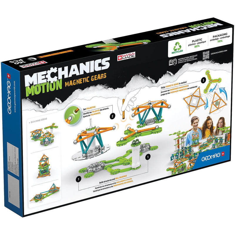 Geomag Mechanics Motion Building Sets, 160 Pieces/Set (GMW768)