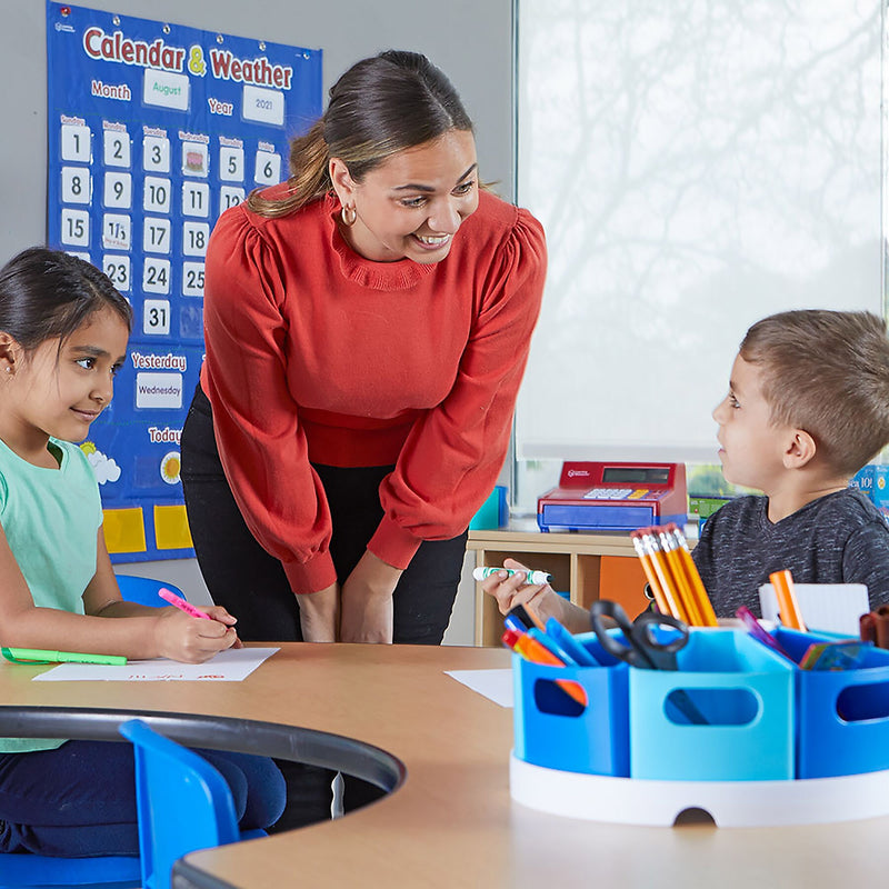 Learning Resources Create A Space Plastic Organizer Kits, Blue (LER3806B)