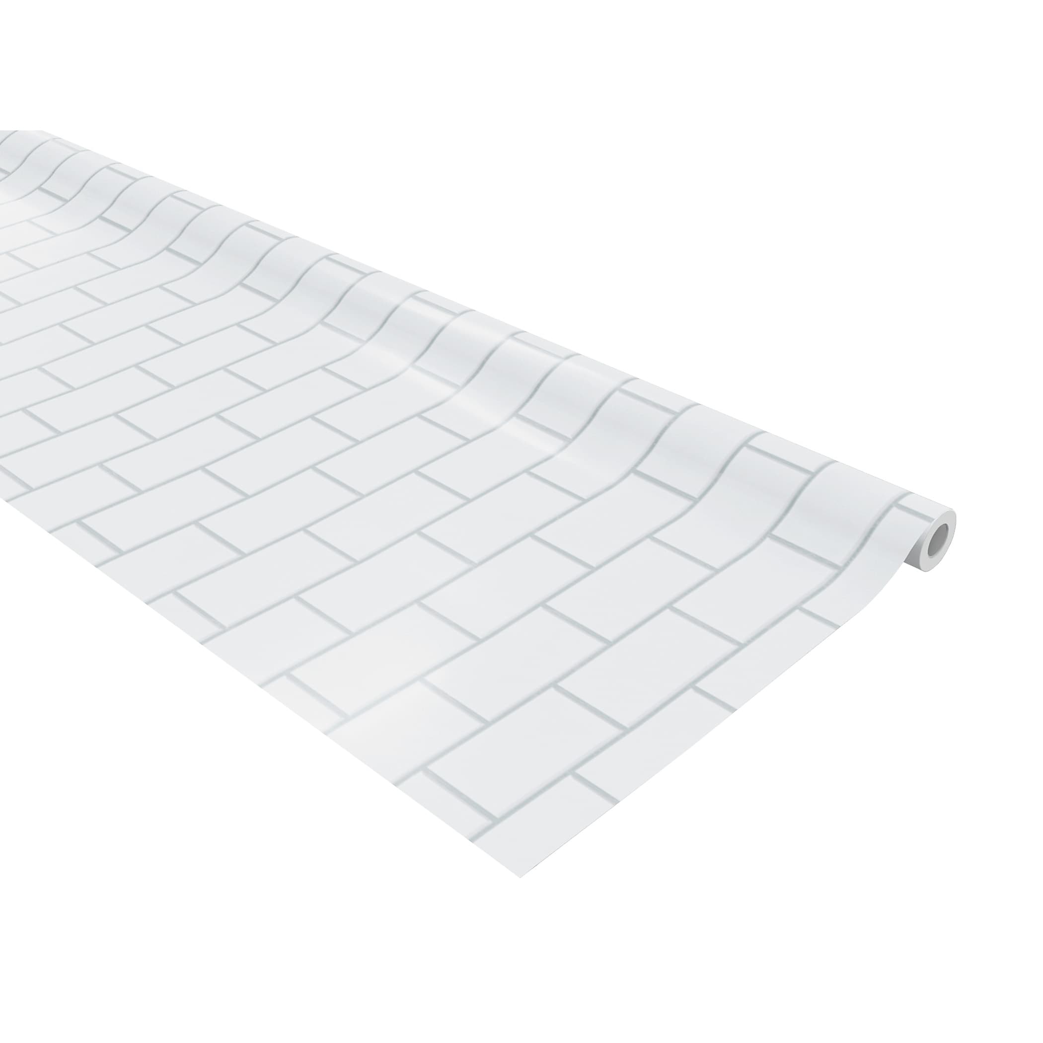 Fadeless® Bulletin Board Art Paper, 48" x 50', White Subway Tile (PAC57505)