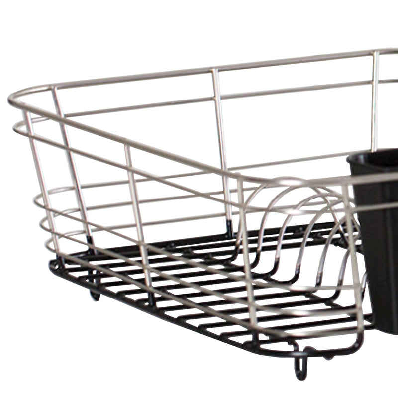 Better Houseware Stainless Steel 2-Piece Dish Drainer, Silver(1420.8)