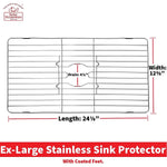 Better Houseware Stainless Steel Extra-Large Sink Protector, Silver (BTH14248)