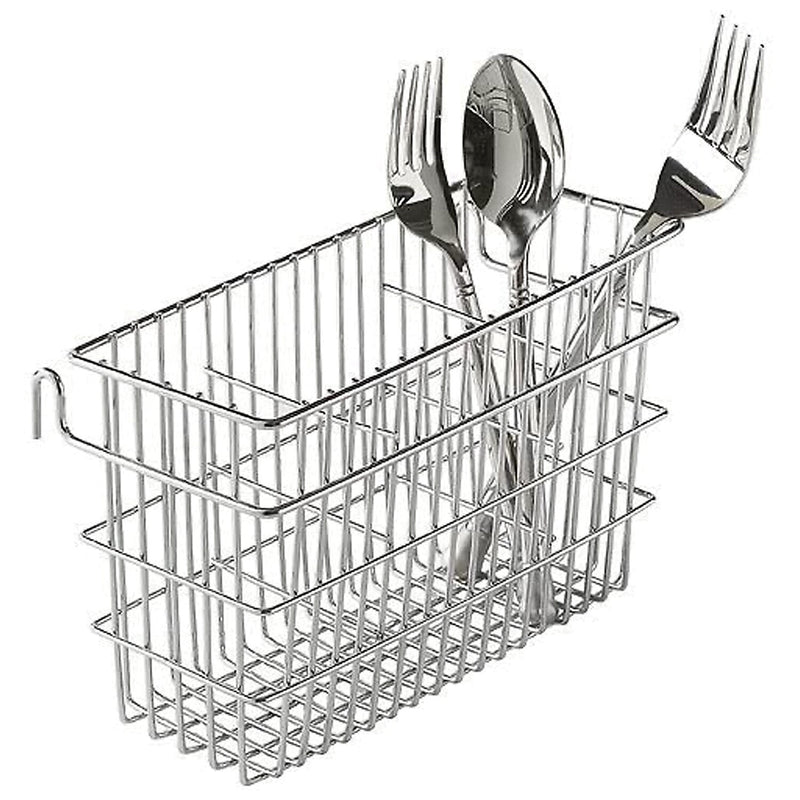 Better Houseware Chrome Cutlery Holder, Silver (1431/CR)
