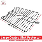 Better Houseware Coated-Steel Large Sink Protector, Black (1487/E)