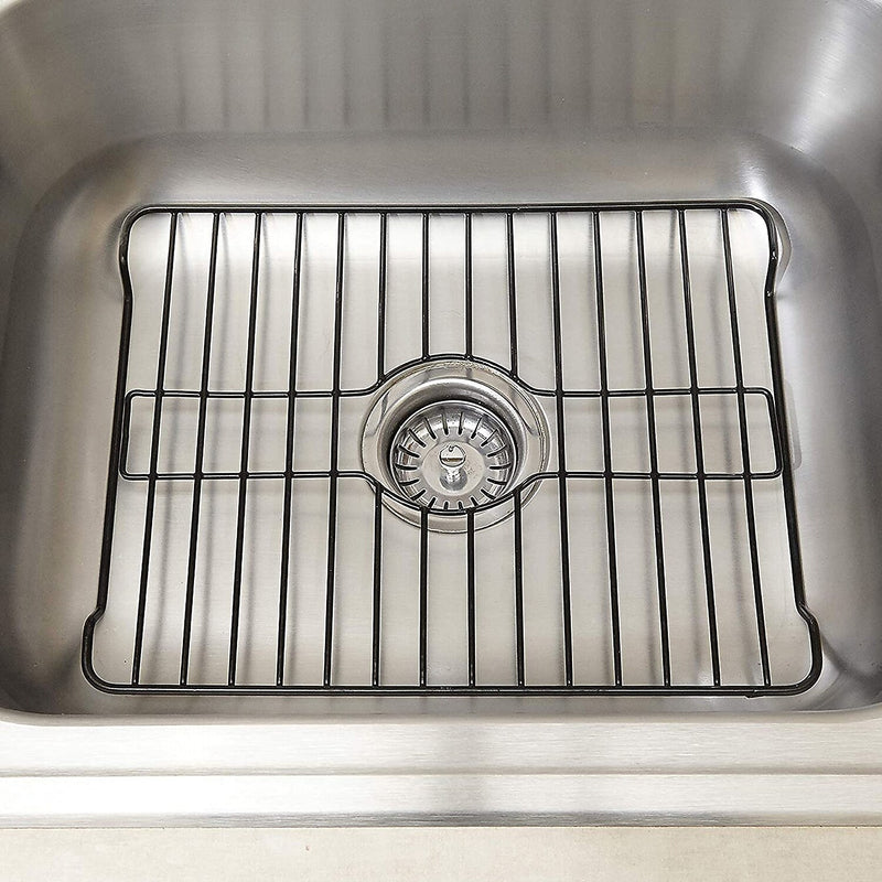 Better Houseware Coated-Steel Large Sink Protector, Black (1487/E)