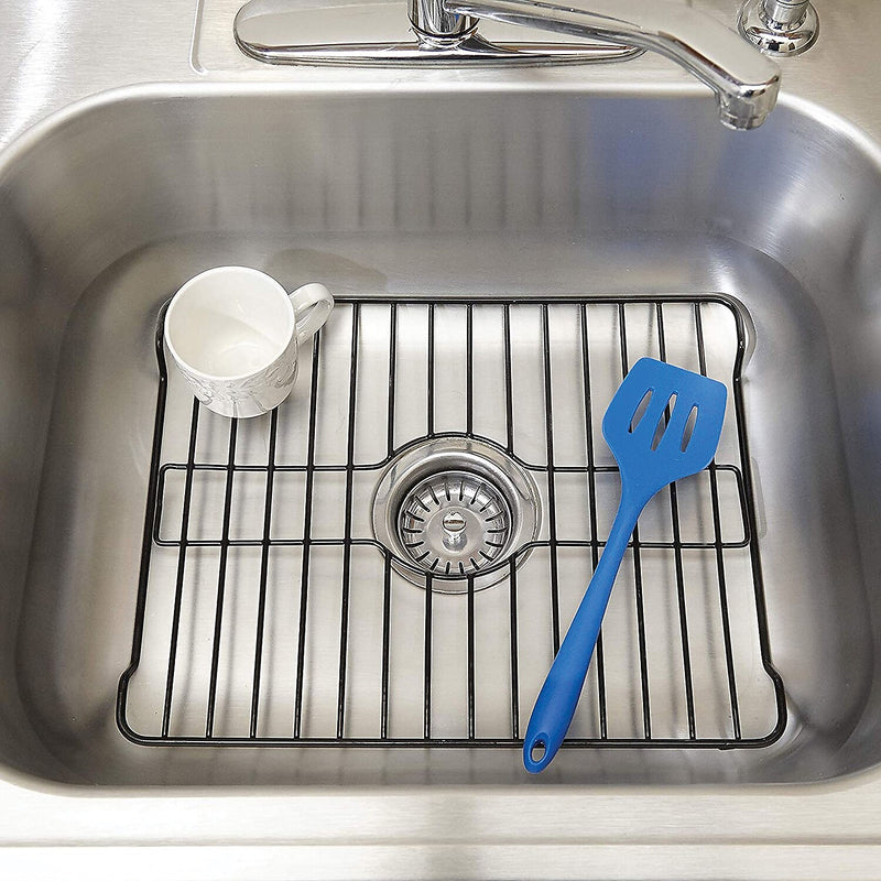 Better Houseware Coated-Steel Large Sink Protector, Black (1487/E)