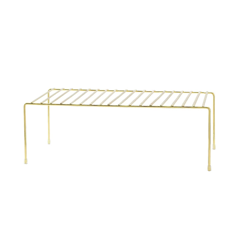 Better Houseware Brass Medium Storage Shelf, Gold (186/B)