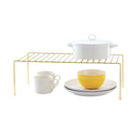 Better Houseware Brass Medium Storage Shelf, Gold (186/B)