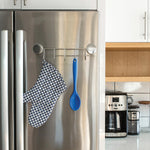 Better Houseware Stainless Steel Magnetic 5-Hook Utensil Rack, Silver (2408)