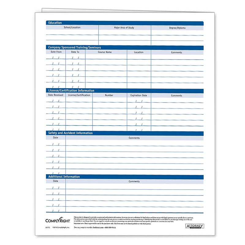 ComplyRight™ Confidential Employee Records Folder, Expanded, Pack of 25 (A0175)